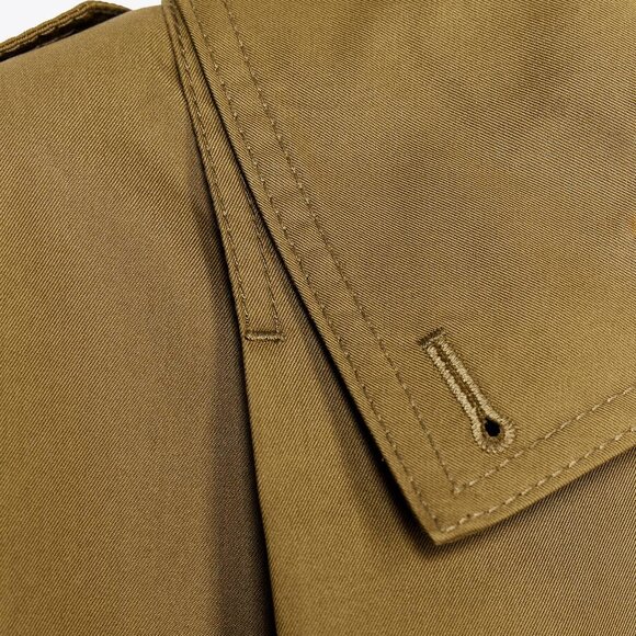 ZARA  ZW COLLECTION PLEATED JACKET OLIVE GREEN 3194/545 SIZE L NWT - Picture 7 of 9